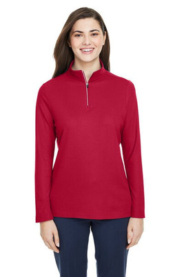 CORE365 CE405W - Ladies Fusion ChromaSoft Pique Quarter-Zip