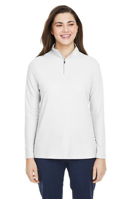 CORE365 CE405W - Ladies Fusion ChromaSoft Pique Quarter-Zip