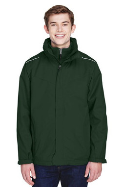 CORE365 88205 - Mens Region 3-in-1 Jacket with Fleece Liner