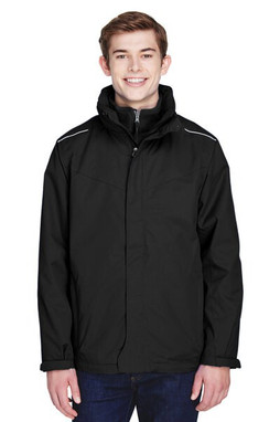CORE365 88205 - Mens Region 3-in-1 Jacket with Fleece Liner
