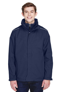 CORE365 88205 - Mens Region 3-in-1 Jacket with Fleece Liner