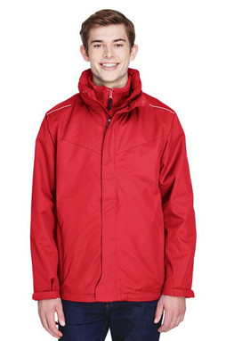 CORE365 88205 - Mens Region 3-in-1 Jacket with Fleece Liner