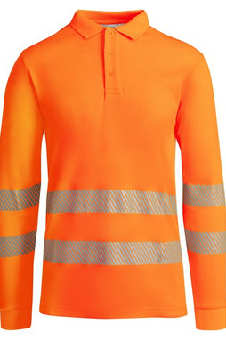 Roly HV9319 - ATRIO LS Technical high-visibility long-sleeve polo shirt 