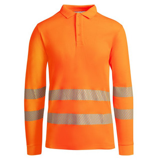 Roly HV9319 - ATRIO LS Technical high-visibility long-sleeve polo shirt