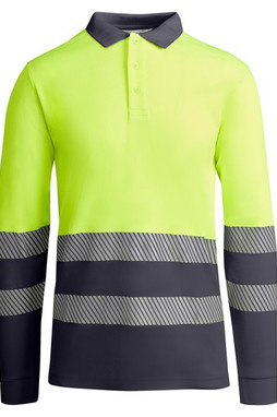 Roly HV9319 - ATRIO LS Polo technique haute visibilité à manches longues