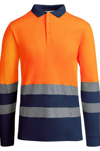 Roly HV9319 - ATRIO LS Polo technique haute visibilité à manches longues