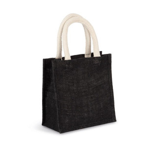 Kimood KI0272 - Sac style cabas en toile de jute - petit modèle