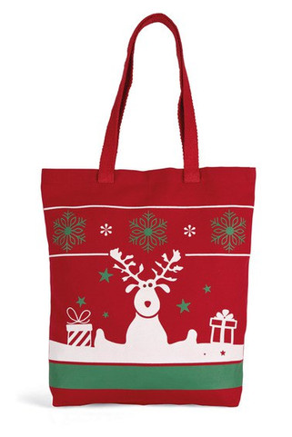 Kimood KI0733 - Sac shopping avec motifs de Noël