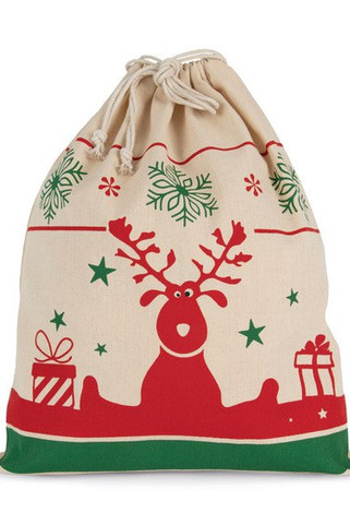 Kimood KI0735 - Sac avec cordon motifs de Noël