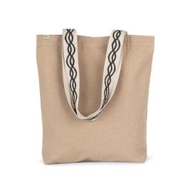 Kimood KINS116 - Sac shopping recyclé à fond plat