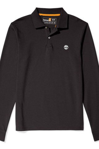 Timberland TB0A5UD - Polo Homme Slim Fit en Coton Bio à Manches Longues