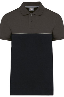 WK. Designed To Work WK210 - Unisex eco-friendly two-tone short sleeve polo shirt