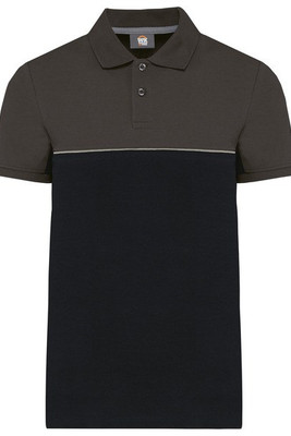 WK. Designed To Work WK210 - Unisex eco-friendly two-tone short sleeve polo shirt