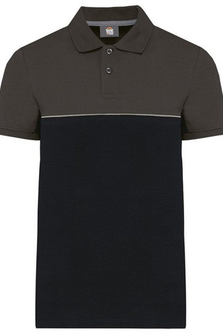 WK. Designed To Work WK210 - Unisex eco-friendly two-tone short sleeve polo shirt