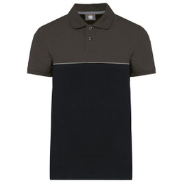 WK. Designed To Work WK210 - Unisex miljövänlig tvåfärgad kortärmad polo shirt