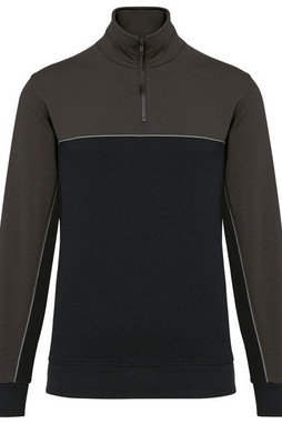 WK. Designed To Work WK404 - Unisex zipped neck eco-friendly sweatshirt