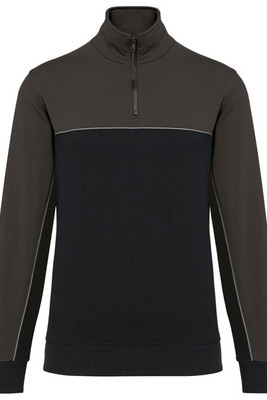 WK. Designed To Work WK404 - Unisex zipped neck eco-friendly sweatshirt