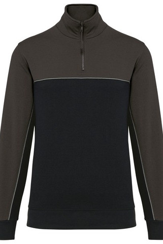 WK. Designed To Work WK404 - Unisex zipped neck eco-friendly sweatshirt