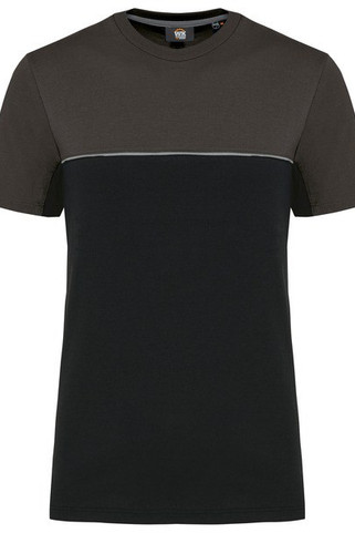 WK. Designed To Work WK304 - T-shirt bicolore écoresponsable manches courtes unisexe