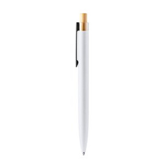 TANSA Unique pen with bamboo push-button and recycled aluminium body in an elegant matte finish - EgotierPro BL1078