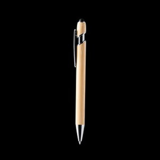 VAREL The pen with bamboo body and push button in metallic finish is an elegant and natural option for your writing activities - EgotierPro BL1245