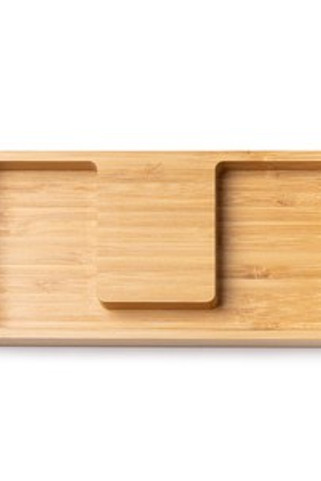 LUKE Wireless Bamboo Charger Organizer - EgotierPro CR1055