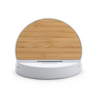 REMUS 10W Wireless Charger, Bamboo/ABS - EgotierPro CR1082