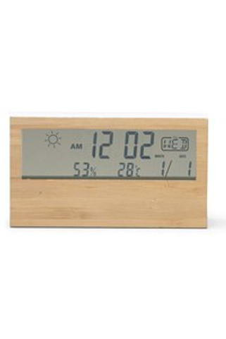 CRONOS Weather Station - Bamboo Shell - EgotierPro EM1076