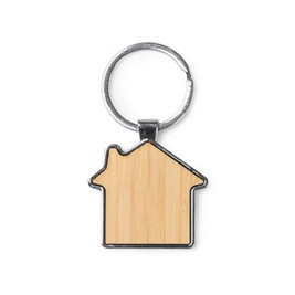 Duplex Bamboo House Keychain - EgotierPro KO1148