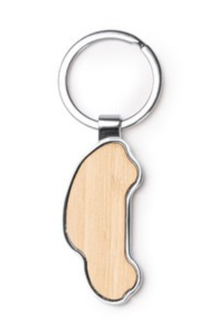 TESLAR Bamboo Car Keychain - EgotierPro KO1190