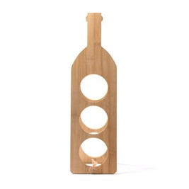 ALSAC Wooden Bottle Rack - EgotierPro MJ1134
