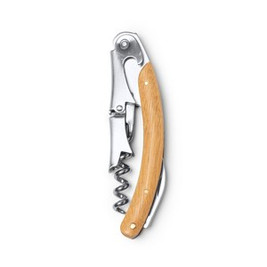 RICAL Stainless Steel Corkscrew w/Bamboo Handle - EgotierPro SC1189