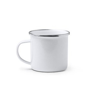 CARDIF Retro-style enameled metal mug - EgotierPro TZ1213