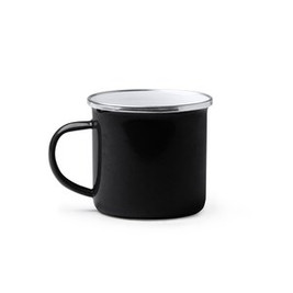 CARDIF Retro-style enameled metal mug - EgotierPro TZ1213