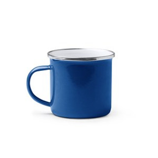 CARDIF Retro-style enameled metal mug - EgotierPro TZ1213