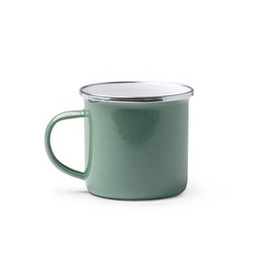 CARDIF Retro-style enameled metal mug - EgotierPro TZ1213