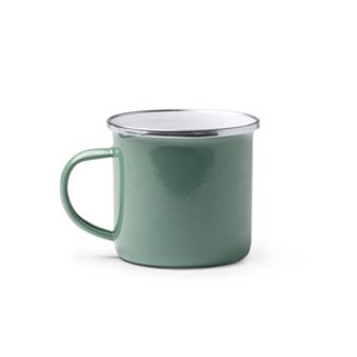 CARDIF Retro-style enameled metal mug - EgotierPro TZ1213