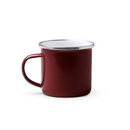 CARDIF Retro-style enameled metal mug - EgotierPro TZ1213