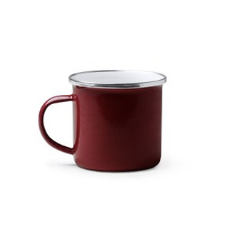 CARDIF Retro-style enameled metal mug - EgotierPro TZ1213