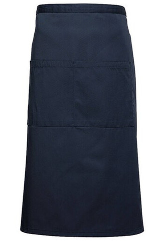 NEWGEN TB205 - Lang Barmanns Forkle med Tre Lommer i Bomull