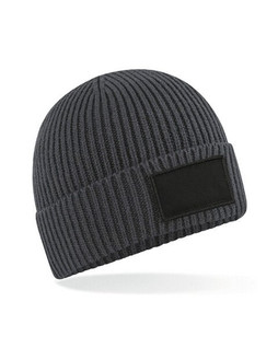 Beechfield B442R - Eco-Friendly Ribbed Knit Beanie with Patch