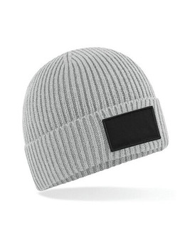 Beechfield B442R - Eco-Friendly Ribbed Knit Beanie with Patch