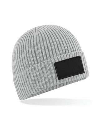 Beechfield B442R - Eco-Friendly Ribbed Knit Beanie with Patch