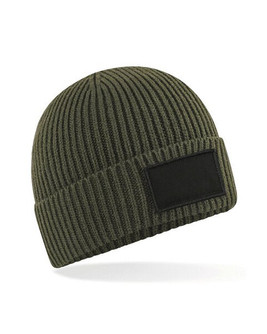 Beechfield B442R - Eco-Friendly Ribbed Knit Beanie with Patch