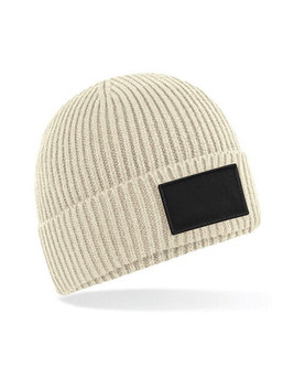 Beechfield B442R - Eco-Friendly Ribbed Knit Beanie with Patch