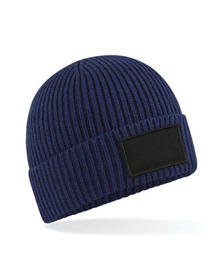 Beechfield B442R - Eco-Friendly Ribbed Knit Beanie with Patch