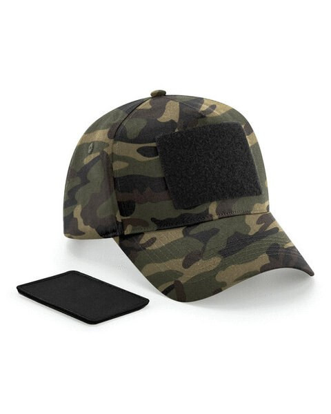 Beechfield B638 - Customizable 5 Panel Cotton Cap with Removable Patch
