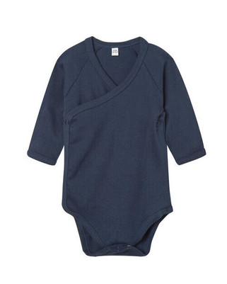 Babybugz BZ60 - Organic Cotton Long Sleeve Kimono Baby Bodysuit