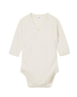 Babybugz BZ60 - Organic Cotton Long Sleeve Kimono Baby Bodysuit