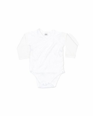 Babybugz BZ60 - Organic Cotton Long Sleeve Kimono Baby Bodysuit
